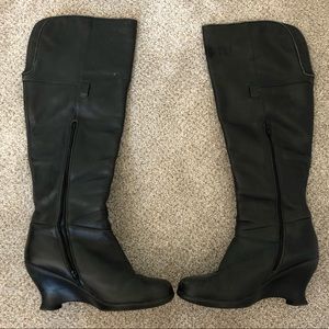Fluevog Mallory Over the Knee Black Boots